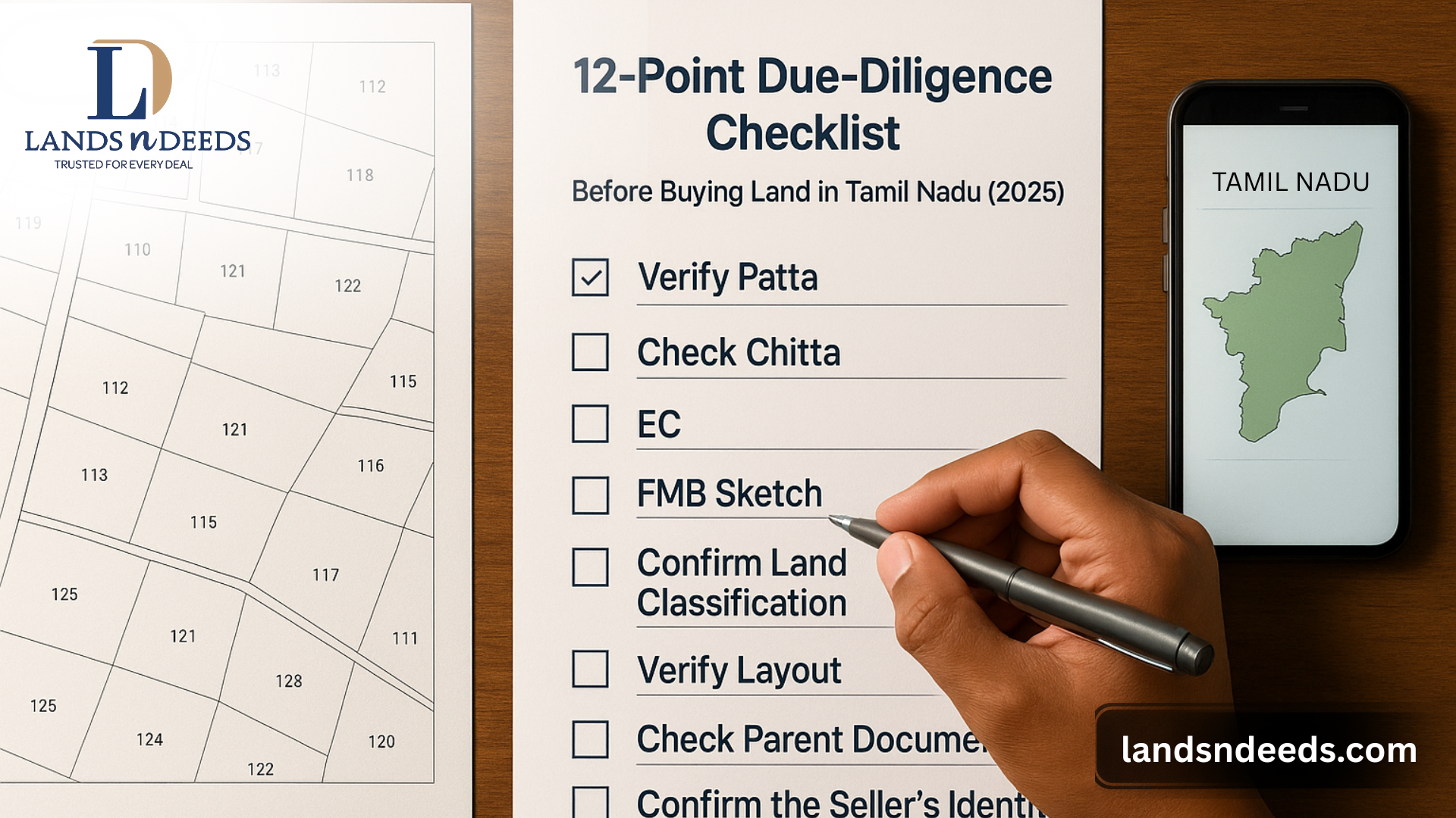 12 point due diligence checklist before buying land in tamilnadu